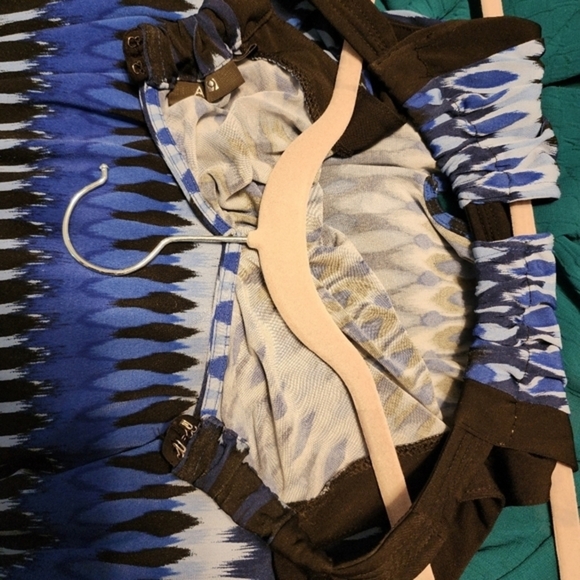 Apt. 9 Amazing Super cute flattering unique slleveless blue shift dress. XL - Picture 9 of 13